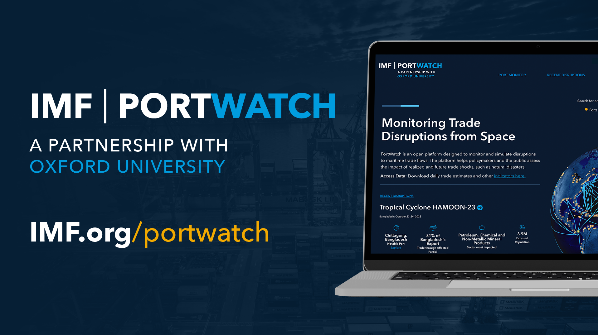 You are currently viewing IMF and University of Oxford launch ‘PortWatch’ Platform to monitor and simulate trade disruptions