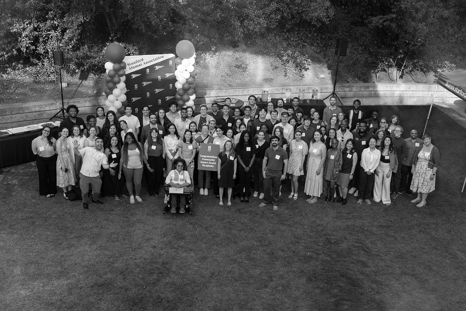 Group photo of the Community Impact Award recipients.