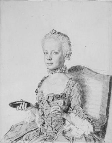 Jean-Étienne Liotard, L'Archiduchesse Marie-Antoinette d'Autriche, future Reine de France, à l'âge de 7 ans (1762)