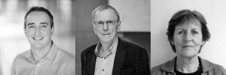 Left to right: Prof McMahon, Prof Muellbauer, Prof Daly