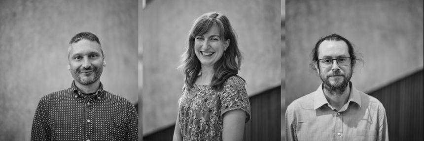 Chief Scientific Advisors of Local Policy Lab: Left to right: Associate Professor Jonathan Reid, Dr Joanna Crocker, Professor James Robson
