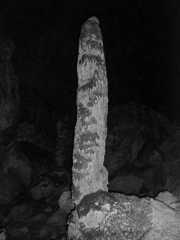 The HS4 stalagmite which was used to create the 'rainfall yearbook'