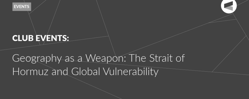 Geography as a Weapon: The Strait of Hormuz and Global Vulnerability