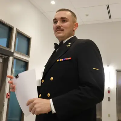 Dylan Provencher in NROTC uniform